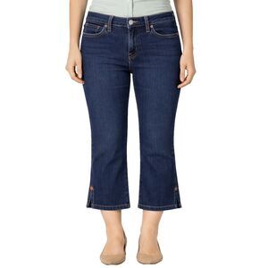 GAP Womens 8 Blue Medium Wash Cropped Bootcut Stretch Y2K Capri Jeans Denim